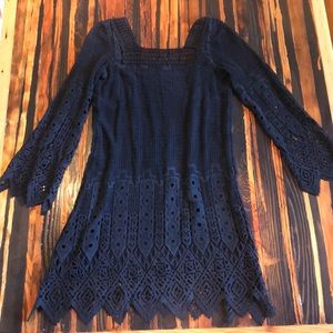 Jen’s Pirate Booty Black Lace Dress EUC